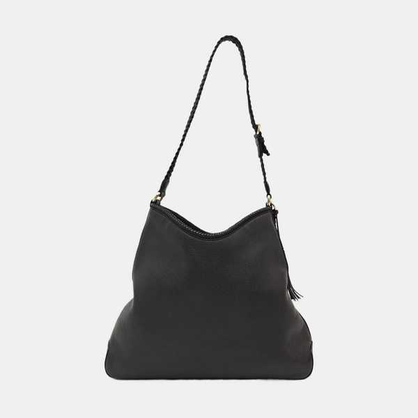 Calfskin Top Handle Bag Brown
