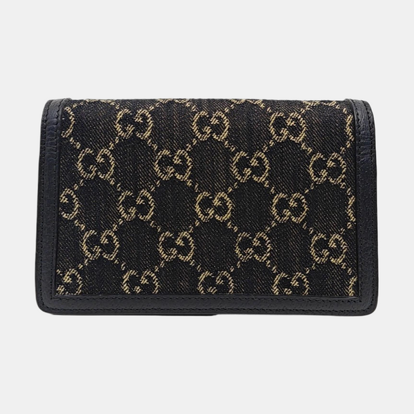 Dionysus Super Mini Monogram Denim Black