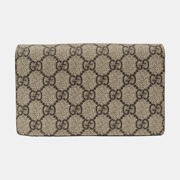 GG Supreme Mini Monogram Coated Canvas Beige