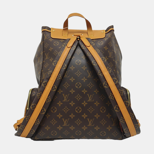 TRIO Monogram Coated Canvas Brown