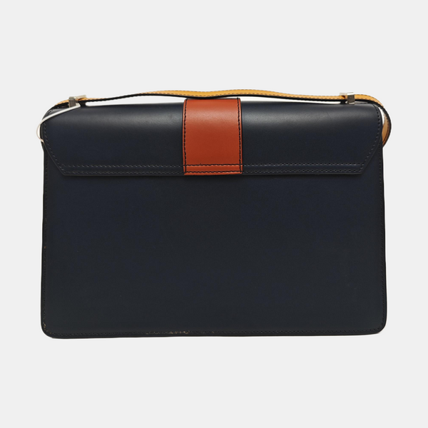 Calfskin Shoulder Bag Blue