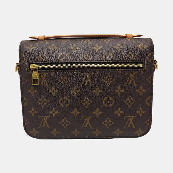 MÉTIS MM Monogram Coated Canvas Brown