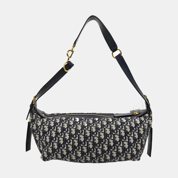 D-Journey Medium Oblique Canvas Blue