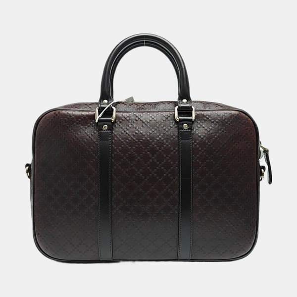 Coated Canvas Shoulder Bag Brown