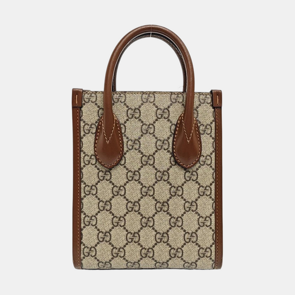 Retro Mini Monogram Coated Canvas Beige