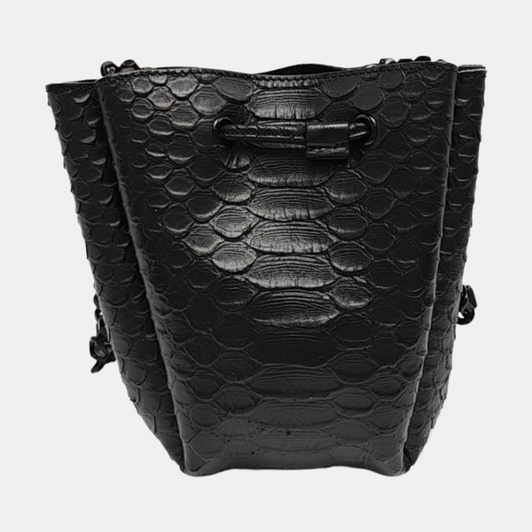 Calfskin Bucket Bag Black