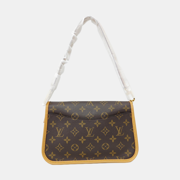 DIANE Monogram Coated Canvas Brown