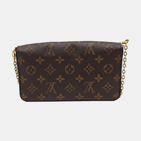 FÉLICIE Monogram Coated Canvas Brown