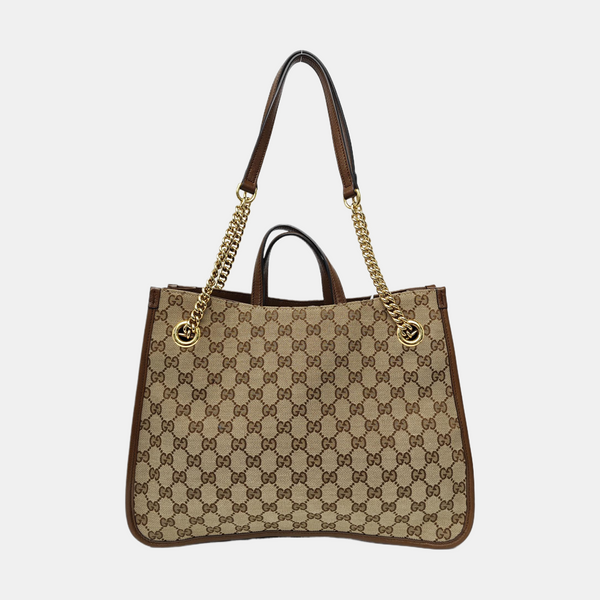 Horsebit 1955 Medium Monogram Canvas Brown