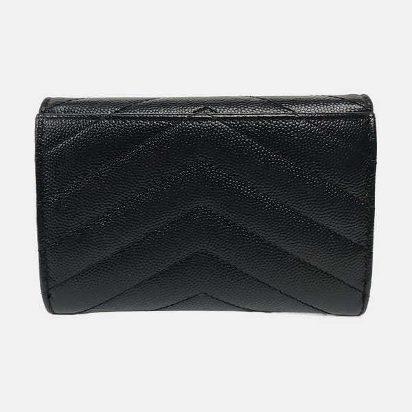 MONOGRAM Chevron Calfskin Black Wallet