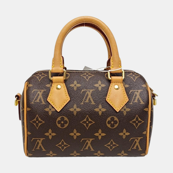 SPEEDY 20 Monogram Coated Canvas Brown