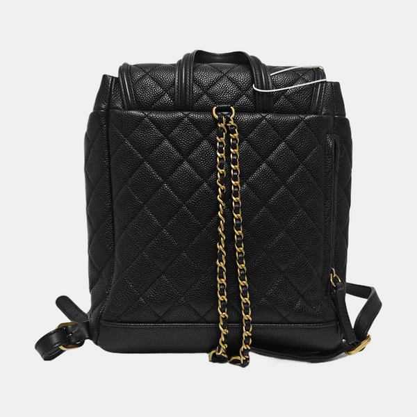 FILIGREE Medium Quilted Grained Calfskin Black
