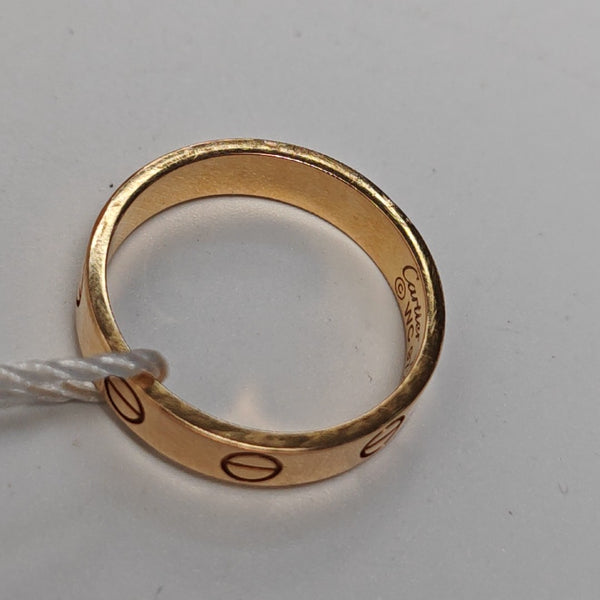 LOVE 18k Rose Gold Ring EU 49