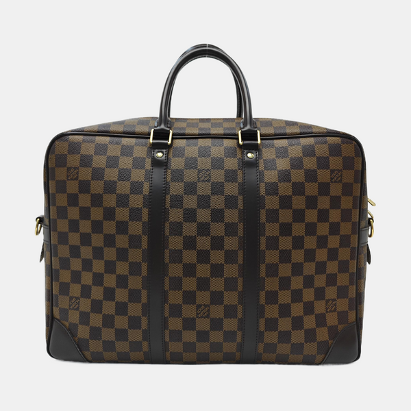 PORTE-DOCUMENTS GM Damier Ebene Coated Canvas Brown