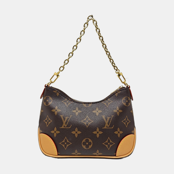 BOULOGNE Nano Monogram Coated Canvas Brown