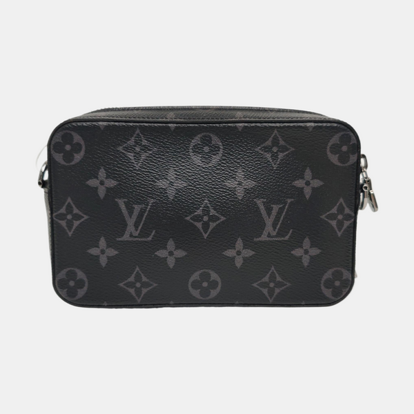 ALPHA Monogram Coated Canvas Black