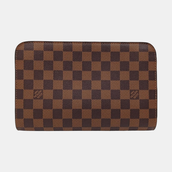 SAINT LOUIS Damier Ebene Coated Canvas Brown