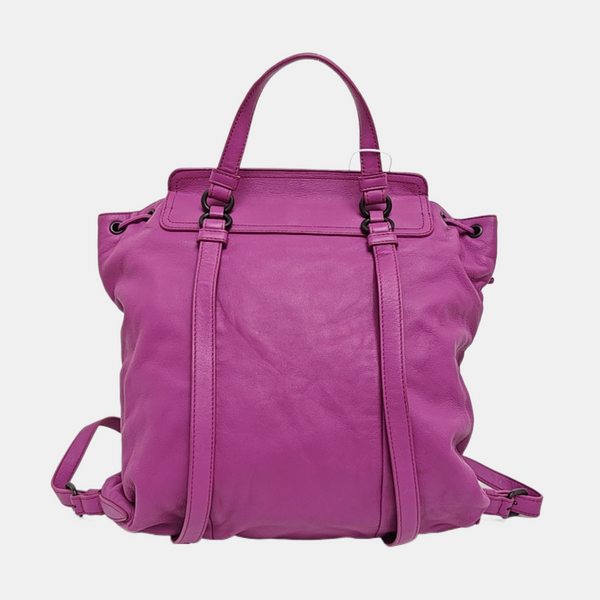Calfskin Backpack Purple