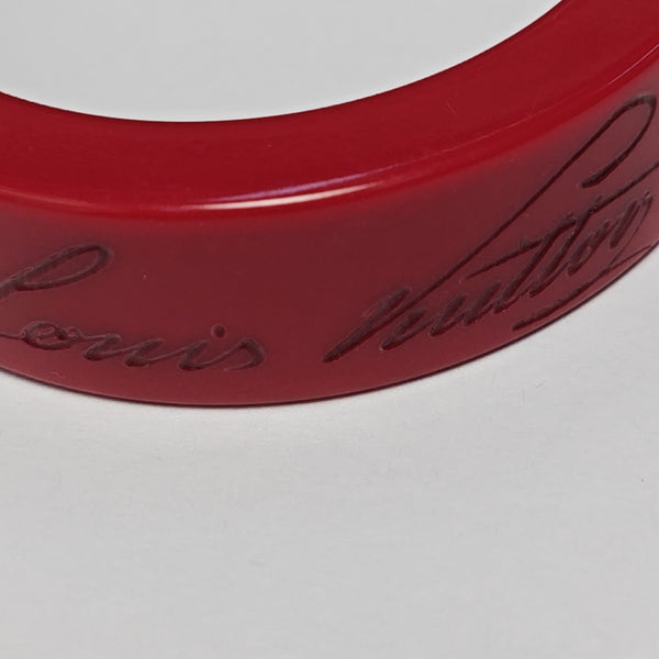 LOCK ME Synthetic Material Red Bangle