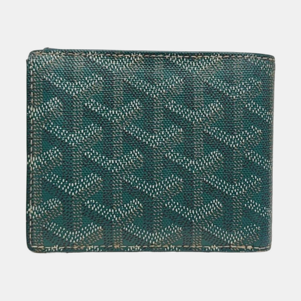 Saint-Marc Coated Canvas Green Wallet