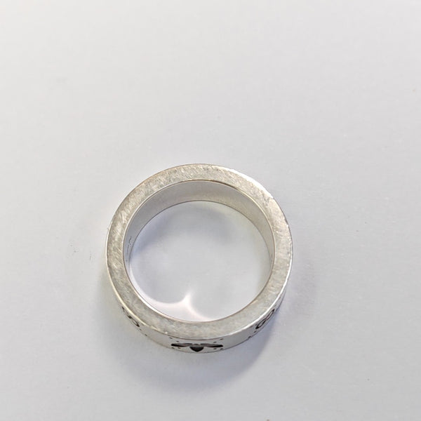 Adidas X Gucci 925 Sterling Silver Ring EU 52