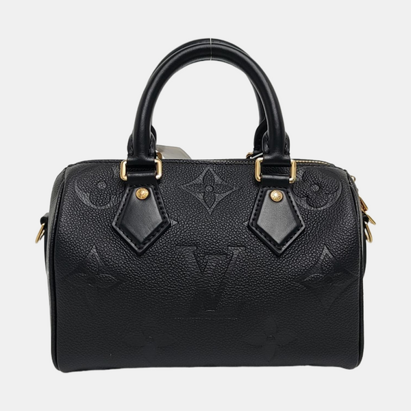 SPEEDY 20 Monogram Calfskin Black