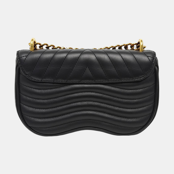 NEW WAVE PM Quilted Calfskin Black