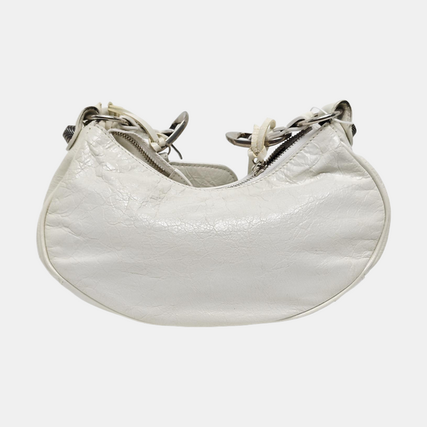 Le Cagole Small Lambskin White