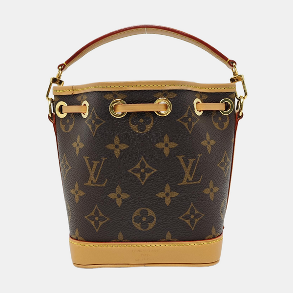 NOÉ Nano Monogram Coated Canvas Brown