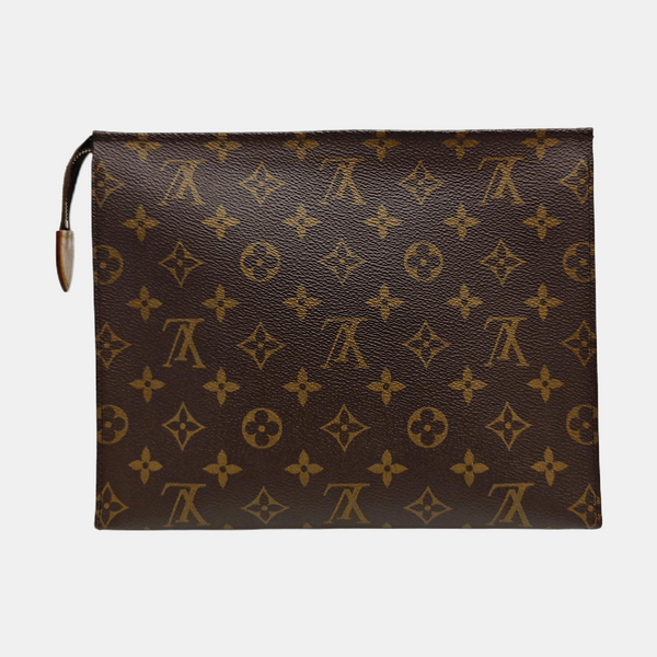 TOILET POCKET 26 Monogram Coated Canvas Brown