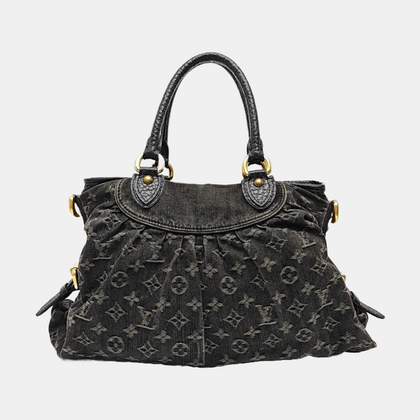 NEO CABBY Monogram Denim Black