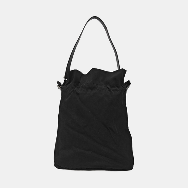 Nylon Top Handle Bag Black