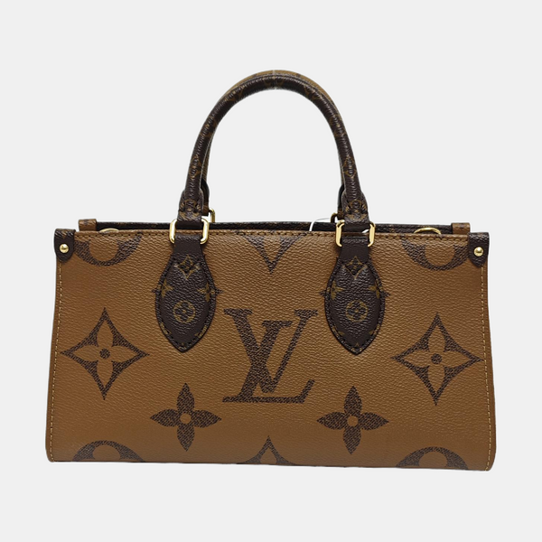 ONTHEGO EAST WEST PM Monogram Coated Canvas Brown