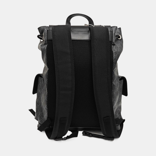 GG Supreme Monogram Coated Canvas Black