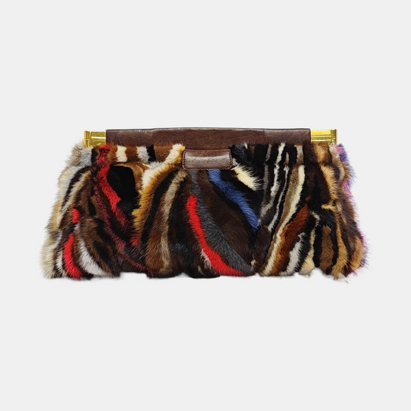Fur Clutch Multicolor