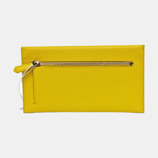 Calfskin Card Holder Yellow