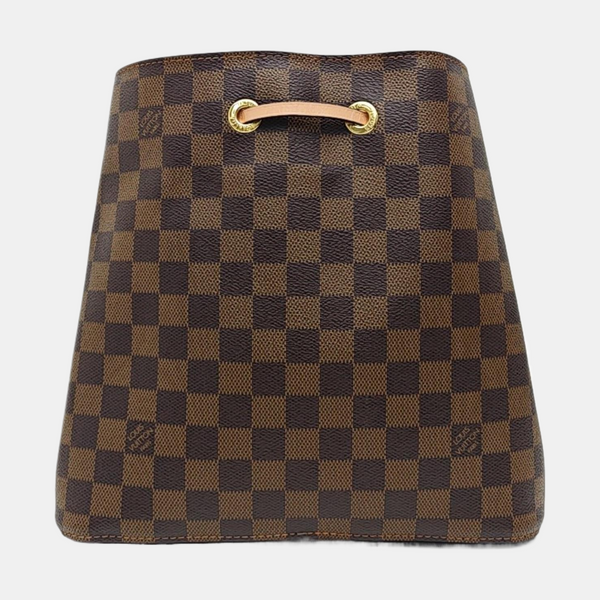 NÉONOÉ MM Damier Ebene Coated Canvas Brown