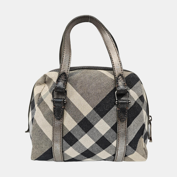 Canvas Top Handle Bag Gray