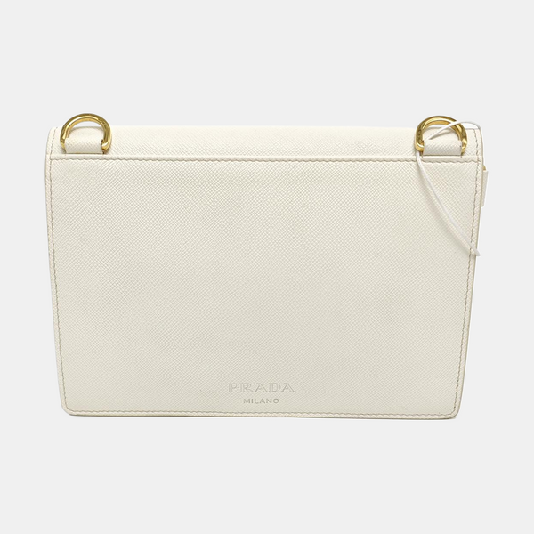 Calfskin Shoulder Bag Mini White