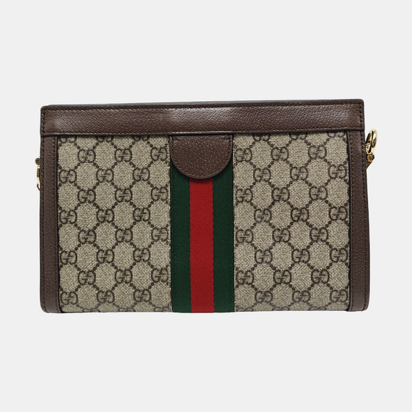 Authenticated pre-owned Ophidia Medium Monogram Coated Canvas Beige - Shoulder Bag at Looply