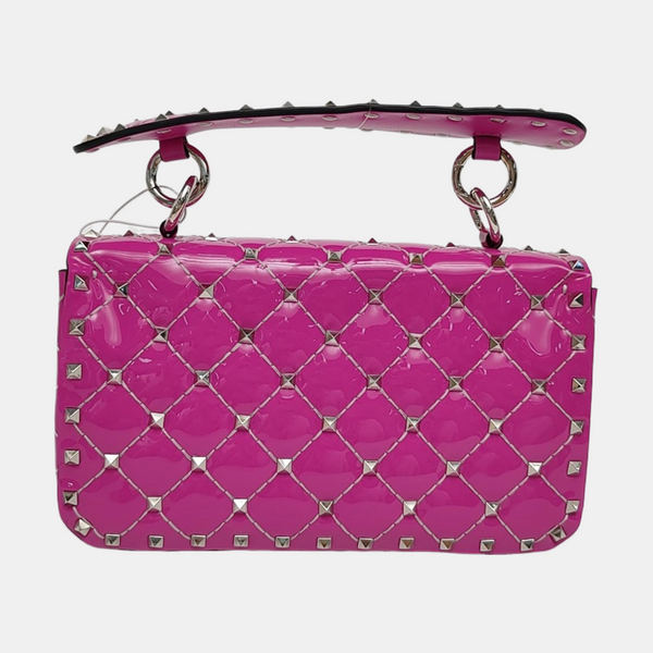 Spike Up Quilted Patent Leather Purple