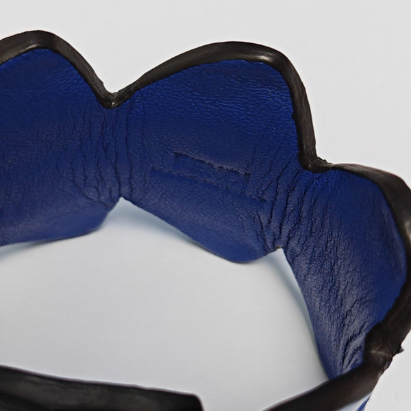 Leather Blue Bangle