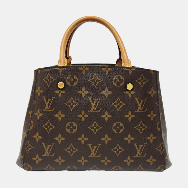 MONTAIGNE Monogram Coated Canvas Brown