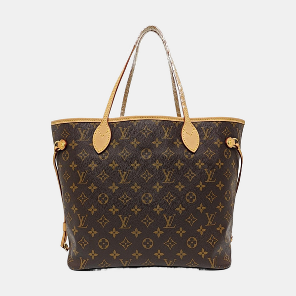 NEVERFULL MM Monogram Coated Canvas Brown