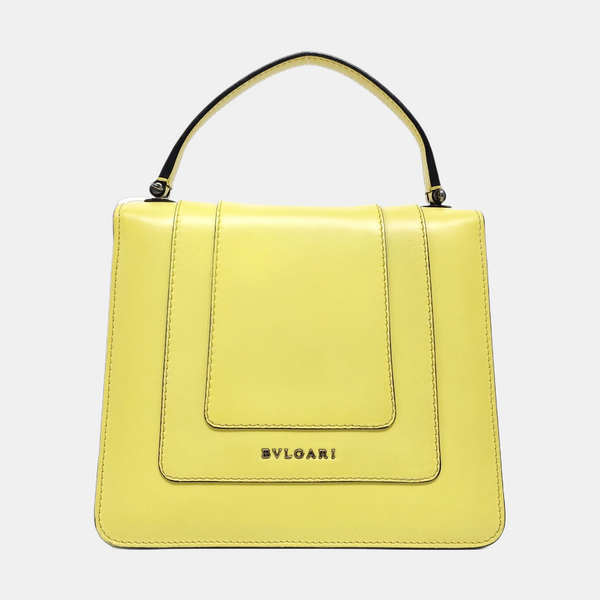 SERPENTI FOREVER Small Quilted Calfskin Yellow