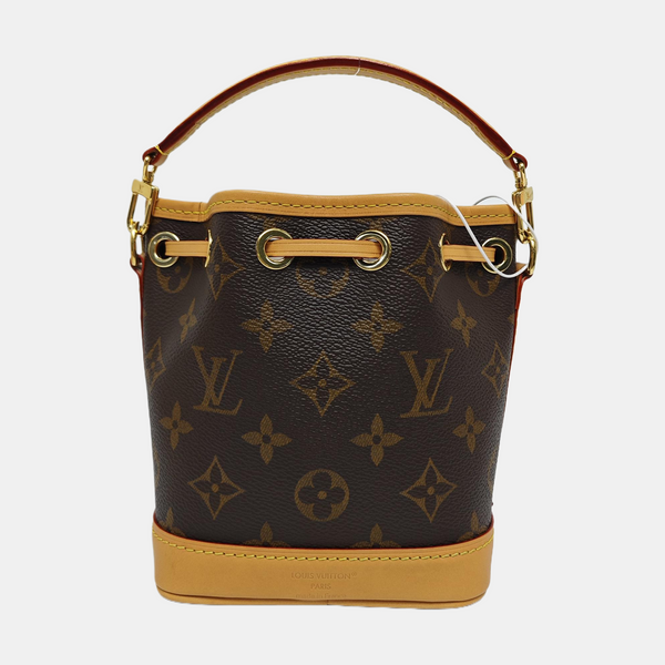 NOÉ Nano Monogram Coated Canvas Brown
