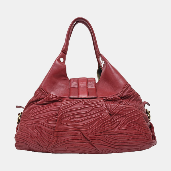 CHANDRA Calfskin Red