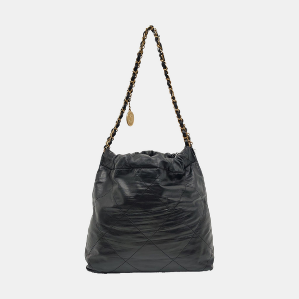 CHANEL 22 Small Quilted Calfskin Black