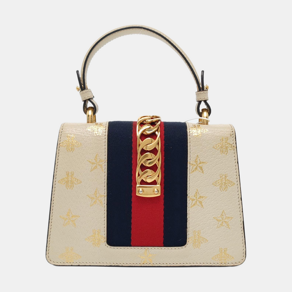 Sylvie Mini Calfskin White