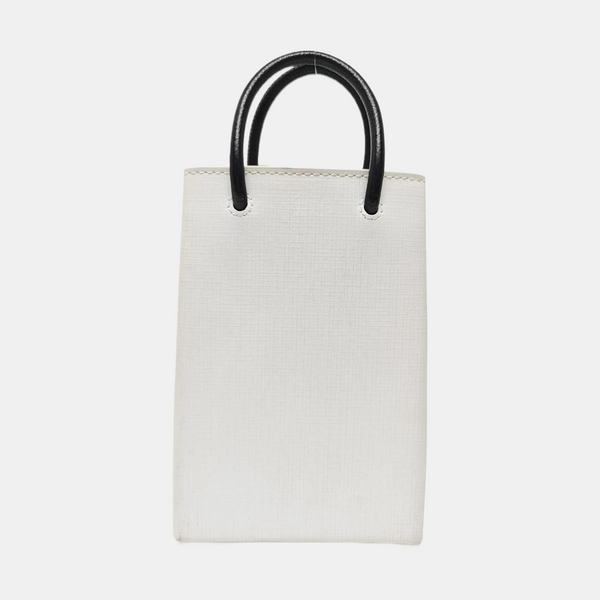 Shopping Bag Calfskin White